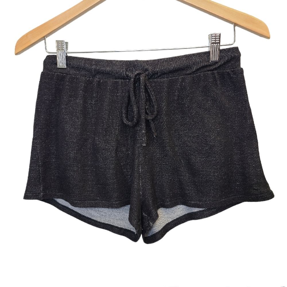Tresics Black Soft Drawstring Elastic Casual Shorts M